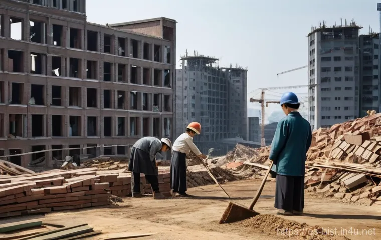 대한민국 현대사 - **Prompt 1: From Ashes to Economic Ascent**
    A powerful, cinematic photograph capturing the spiri...