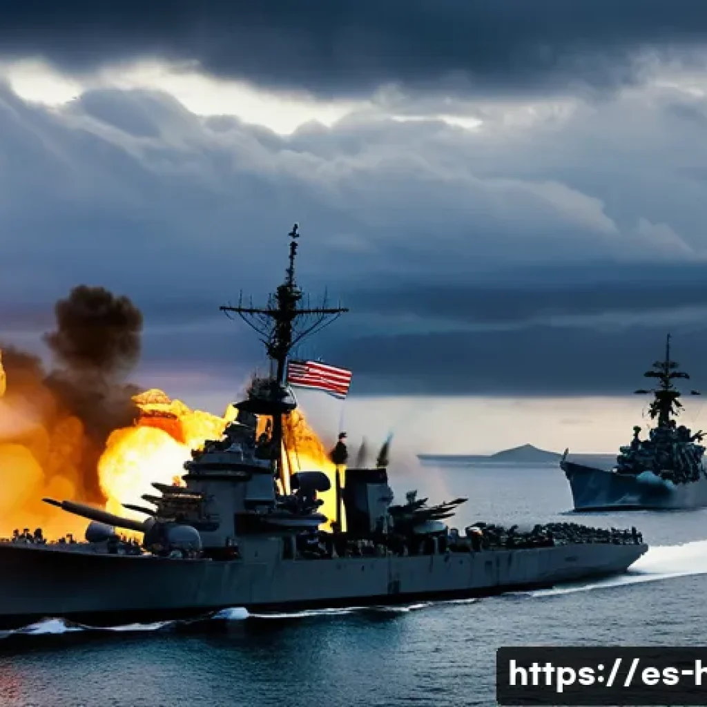 태평양 전쟁과 일본의 패망 - A detailed scene of the Japanese attack on Pearl Harbor, December 7, 1941, showing Japanese aircraft...