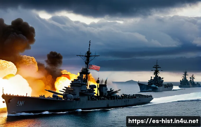 태평양 전쟁과 일본의 패망 - A detailed scene of the Japanese attack on Pearl Harbor, December 7, 1941, showing Japanese aircraft...